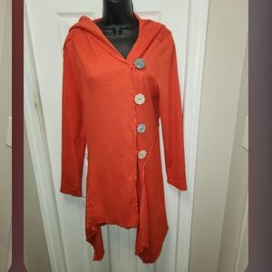 Neon Buddha orange hoody